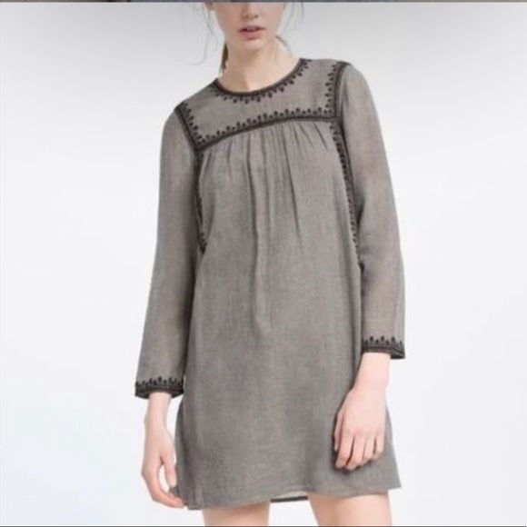 Zara embroidered dress - Picture 1 of 5